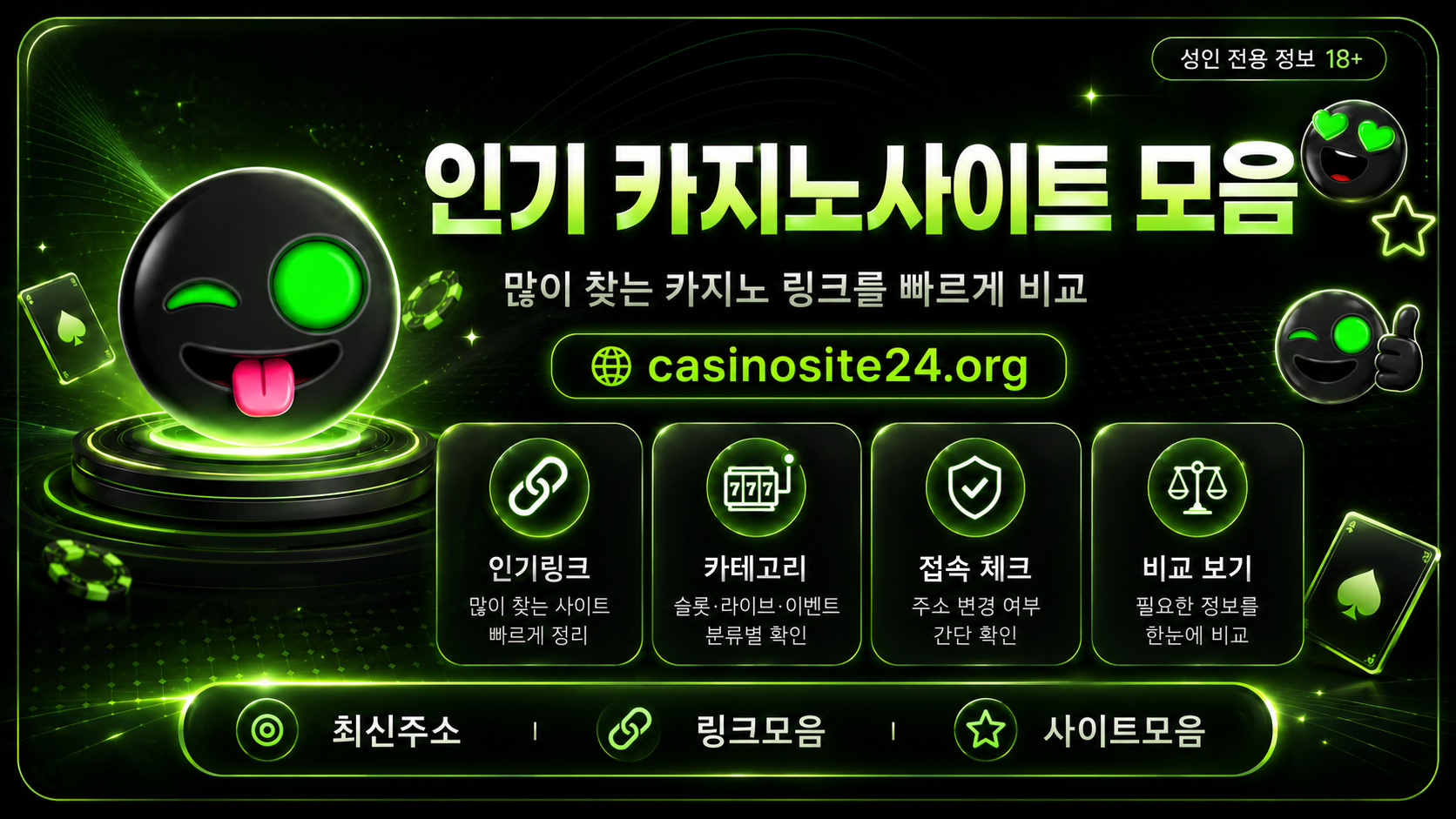 카지노 카테고리별 인기 카지노사이트 확인 기준